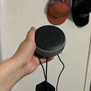 Black and Gray Smart Speaker Alexa